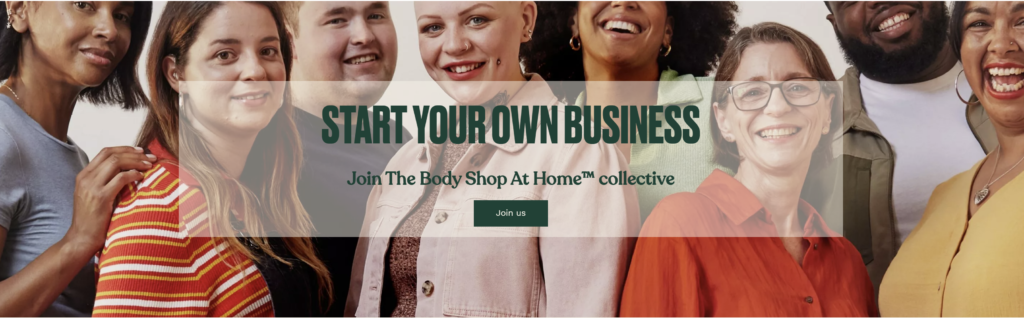 Join the body shop at home